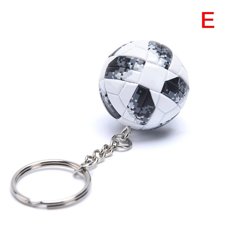 Premium Leather Soccer Ball Keychain