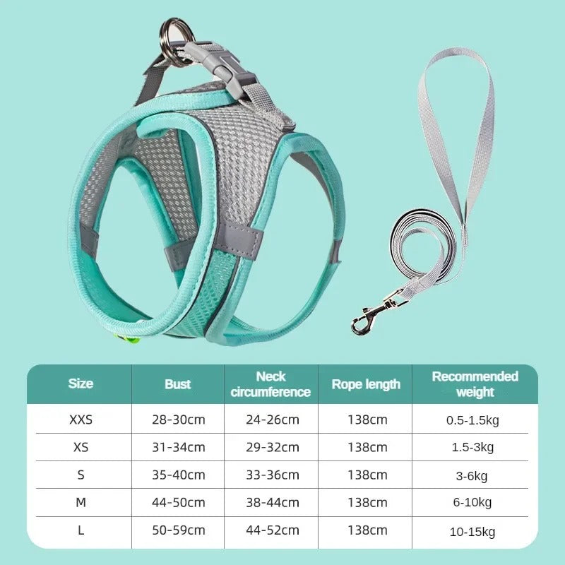 Safety Harness with Rope for Pets