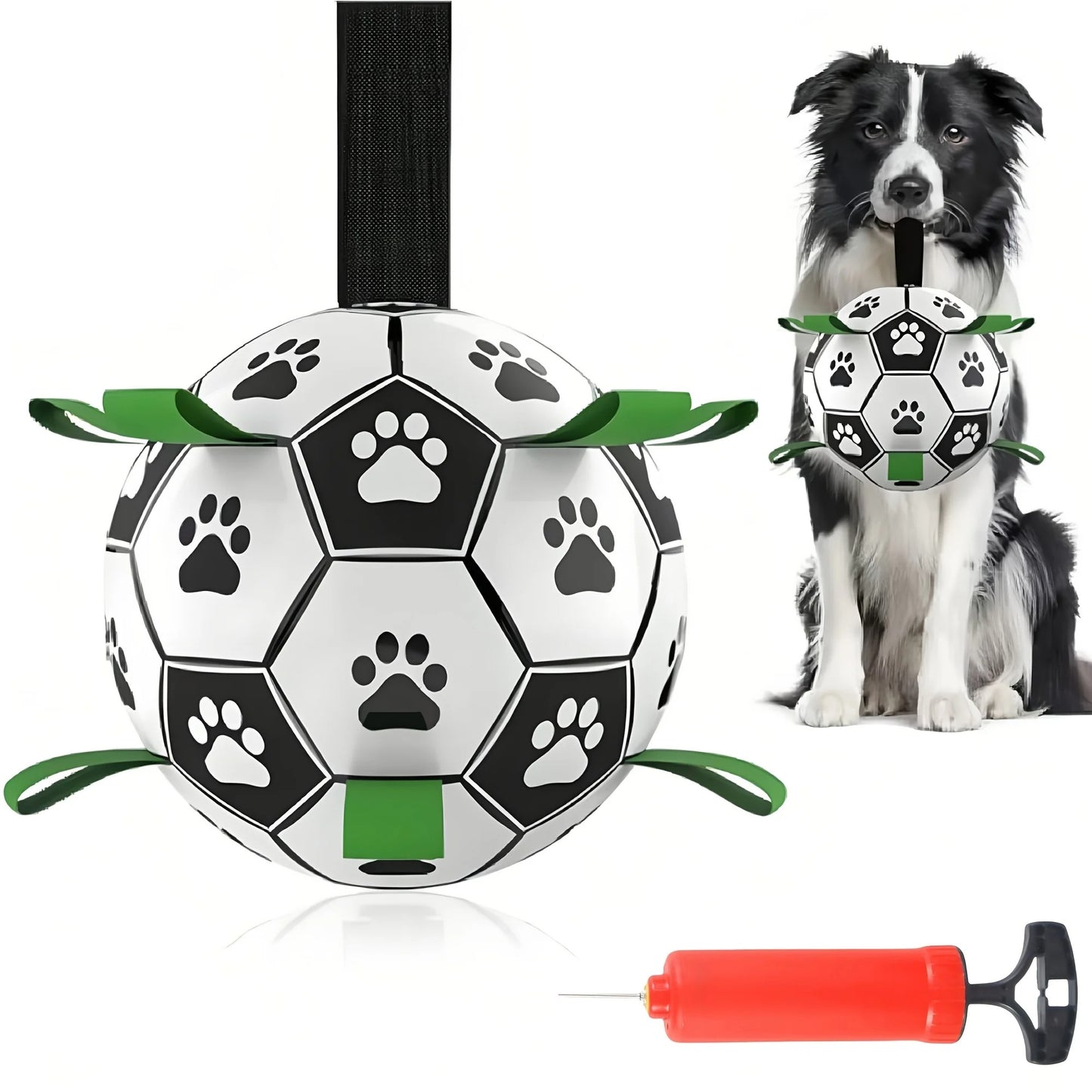 The Ultimate Dog Soccer Ball with Grip Rings