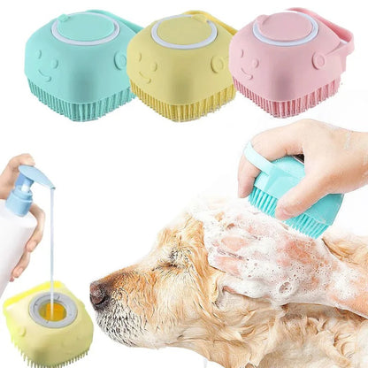 Soft Silicone Pet Bath Massage Brush