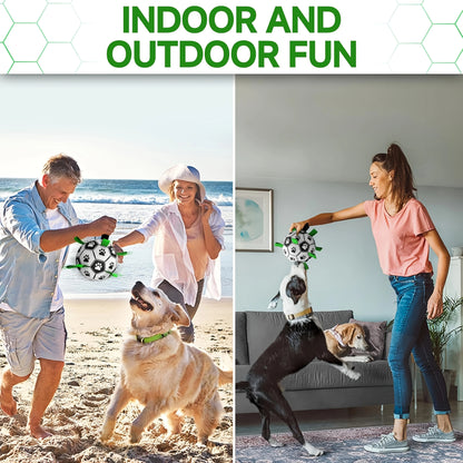 The Ultimate Dog Soccer Ball with Grip Rings