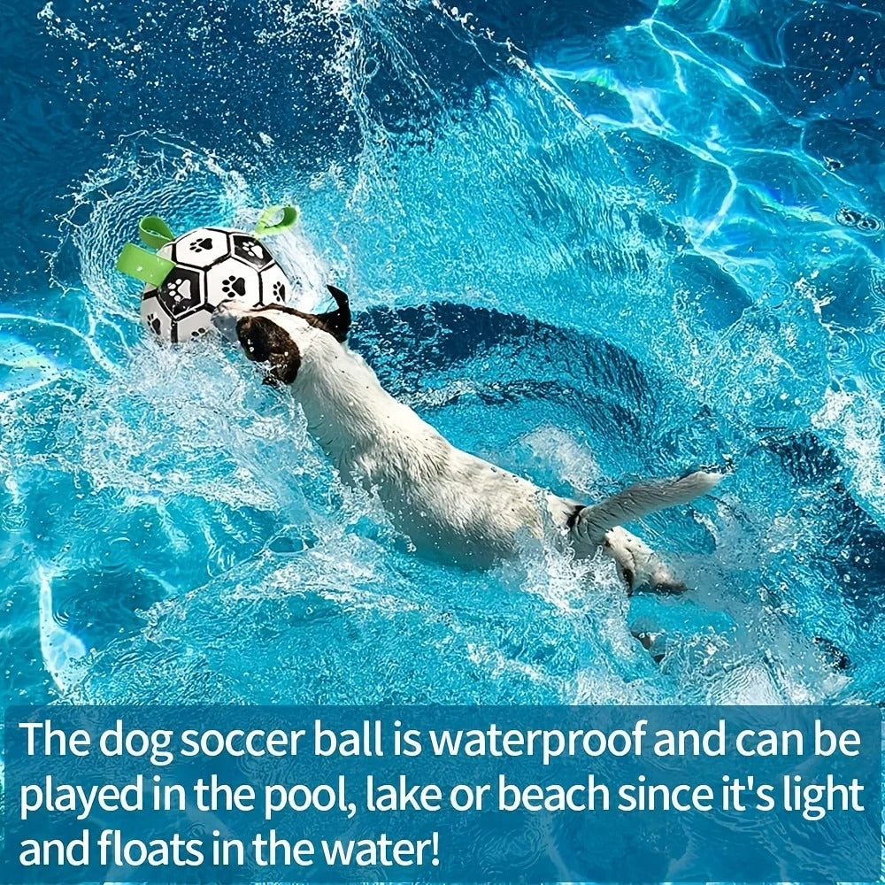 The Ultimate Dog Soccer Ball with Grip Rings