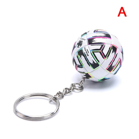 Premium Leather Soccer Ball Keychain