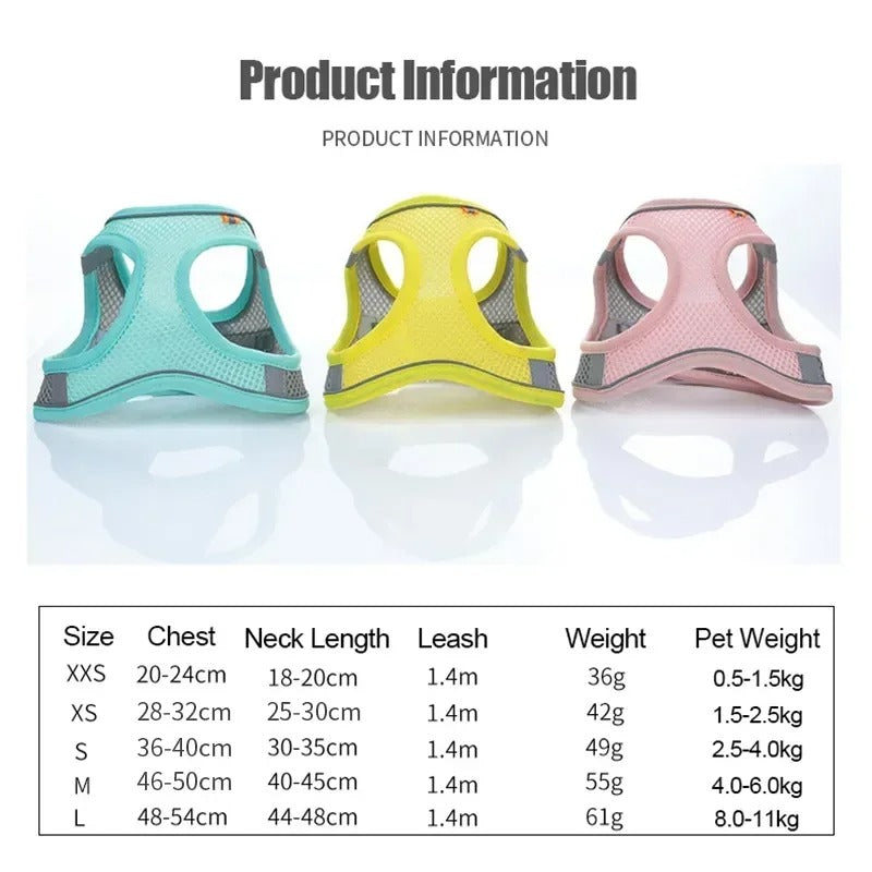 Safety Harness with Rope for Pets